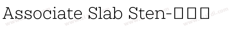 Associate Slab Sten字体转换